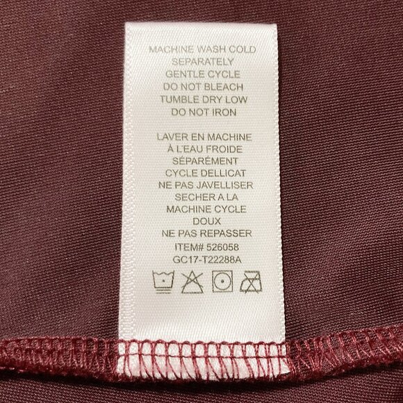 GUILLAUME Plus-size maroon velvet short-sleeve top ~ Goth XXL 2X XXXL 3X shirt - Picture 11 of 12